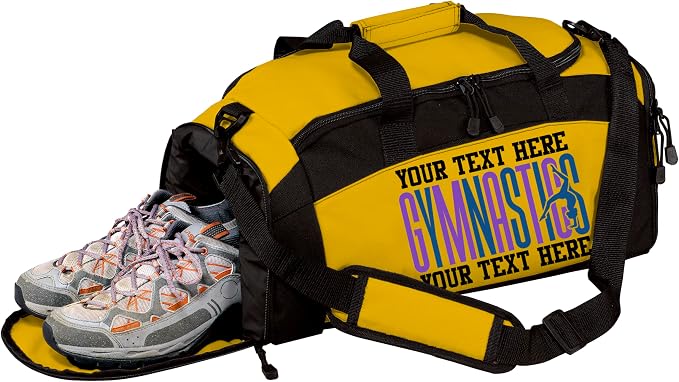 Personalized Women’s Gymnastics Duffel Bag – Custom Name Gym Bag for Girls & Teens – Practice, Competition & Travel Team Gear by all+about+me+company