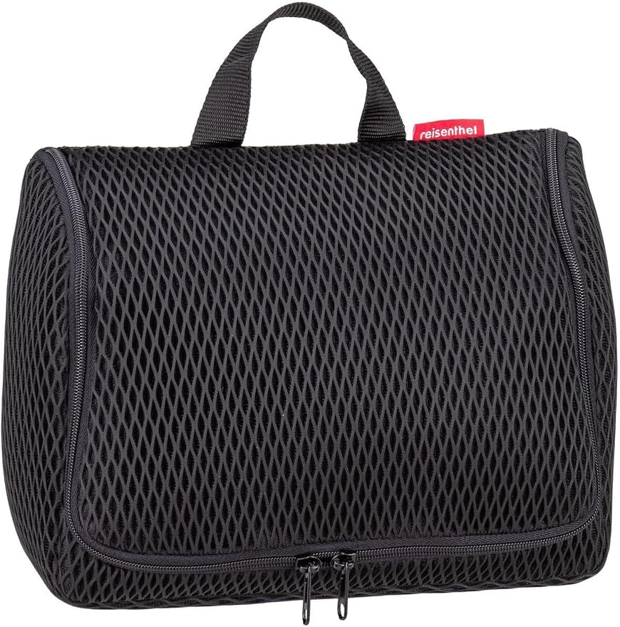 reisenthel Toiletbag XL Practical Toiletry Bag with Hook, Water-Repellent Material, Mesh black., 28 cm, Cosmetic bag by reisenthel%C2%AE