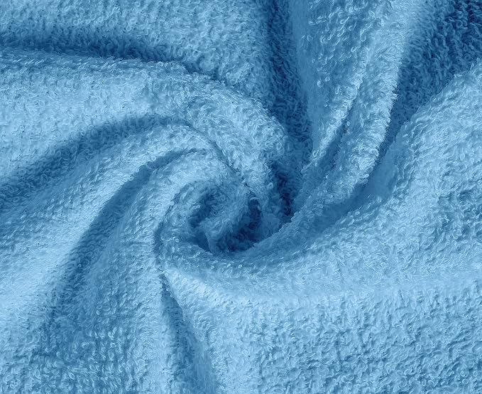 100% Cotton Washcloths 60 Pack (12x12 Inches) Soft, Highly Absorbent Washcloth, Face Towels, Wash Cloths for Face, Ring Spun, Bulk Pack (Electric Blue) - Image 7