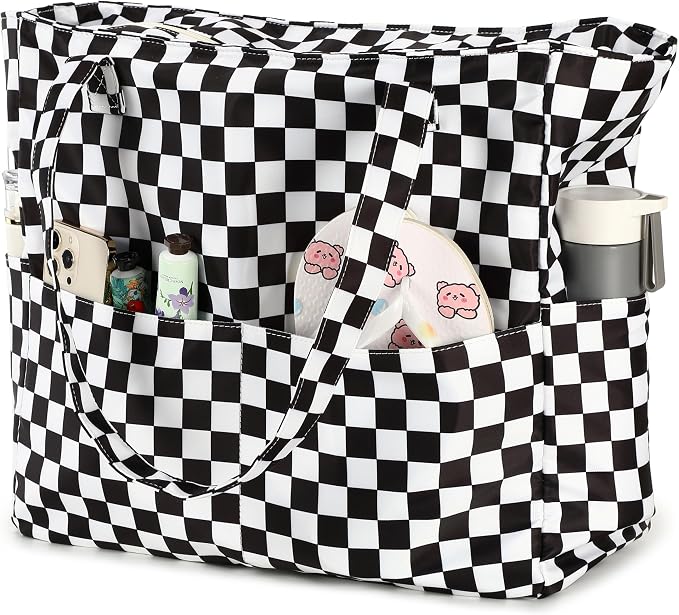 Bluboon Waterproof Beach Tote Pool Bags for Women Ladies Extra Large Carry On Bag With Wet Compartment for Weekender Travel - Image 9