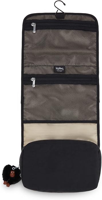 Kipling Womens Women's Meadow Metallic Toiletry Bag, Organize Accessories, Clip Closure, Nylon Hanging Hook Pouch - Image 6