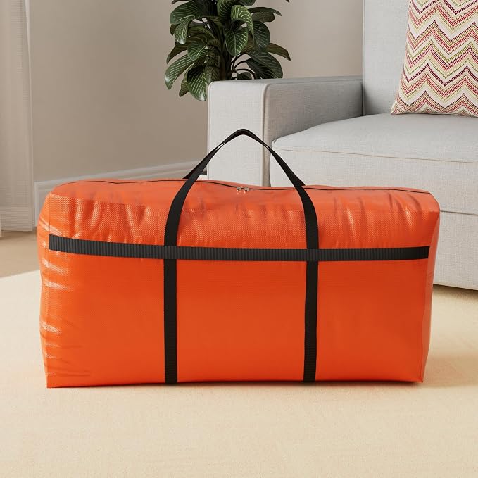 DoYiKe Extra Large Storage Duffle Bag, Duffel Bag for Travel Orange 370L - Image 2