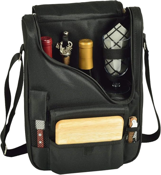 Picnic at Ascot Original Insulated Wine and Cheese Cooler Bag - Designed, Assembled & Quality Approved in the USA by PicnicatAscot
