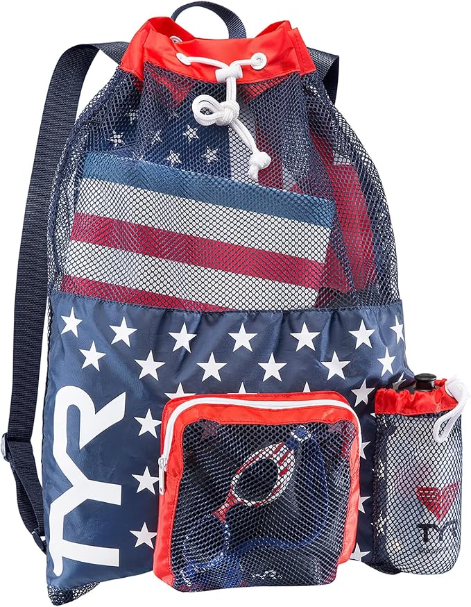 TYR Adult Mummy Mesh Backpack - Red/Navy by TYR