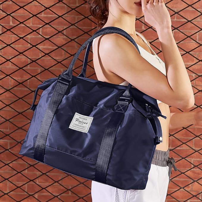 Travel Duffel Bag, Carry On Overnight Weekender Bags for Women | Travel Bag with Wet Pocket & Trolley Sleeve, For Spirit Airlines 18x14x8 Personal Item Bag - Image 5