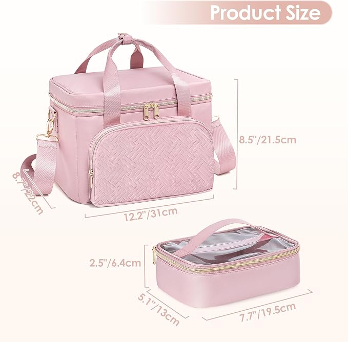 Medicine Storage Bag, Pill Bottle Organizer Bag, First Aid Bag | Travel Medicine Bag with 2 pouches, Pill Bottle Organizer Bag for Home Healthcare, Durable Medication Storage Case - Image 6