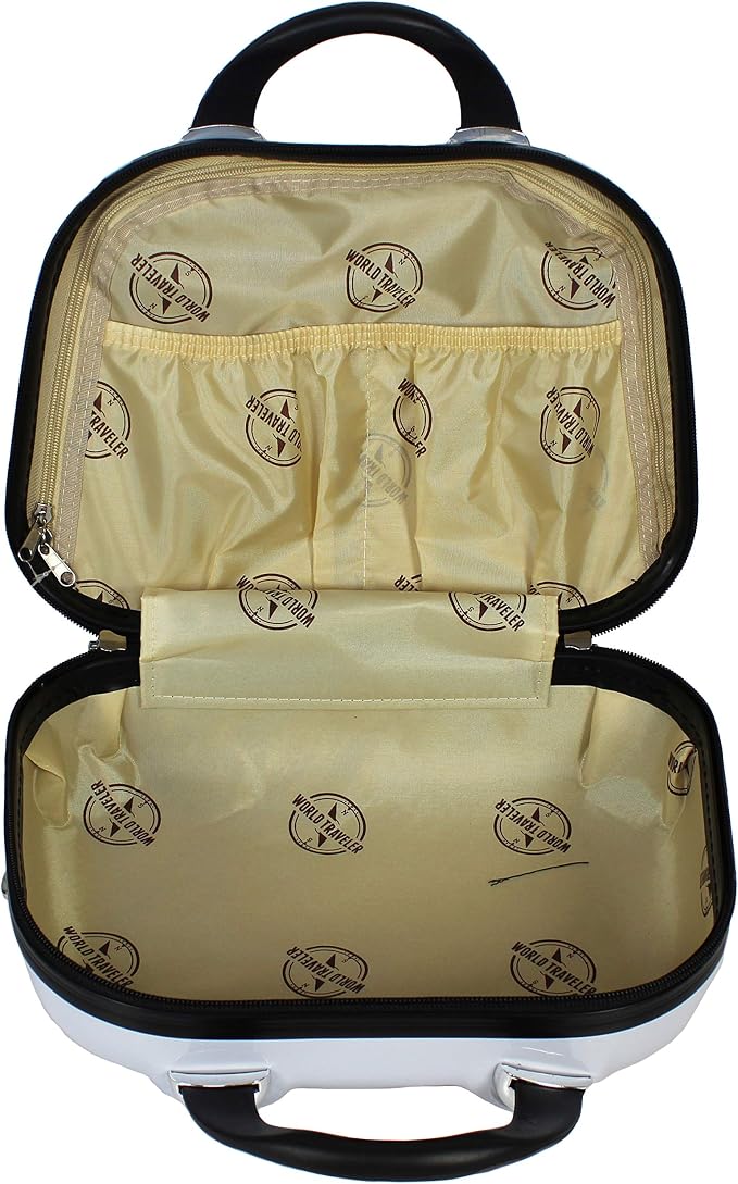 World Traveler Butterfly 13-Inch Polycarbonate Hardside Cosmetic Case Shoulder Tote - Image 6