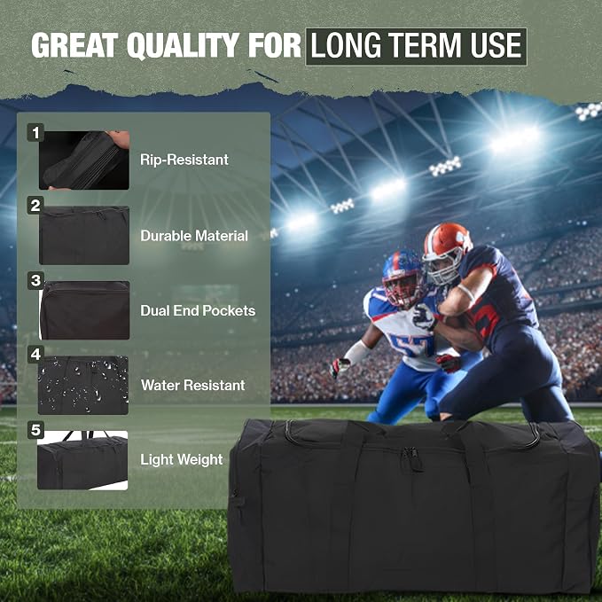 Jetstream Heavy Duty Multi Pocket Durable Sports Gym Equipment Travel Duffel Bag - Image 8