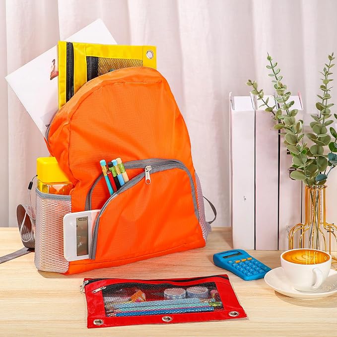 60 Pcs School Supplies Bulk Backpacks Water Bottle Pencil Pouch for Kids Backpack Donate Set for School Students(Square Bottle,Green&blue&orange&fuchsia) - Image 7