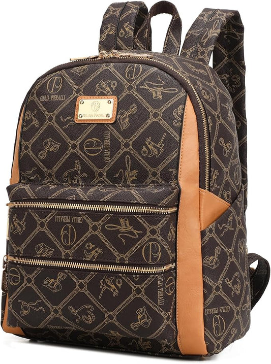 Women Fashion Backpack Purse Multi Pockets Anti-Theft Rucksack Travel Shoulder Bag Handbag by JULIEFERRARO