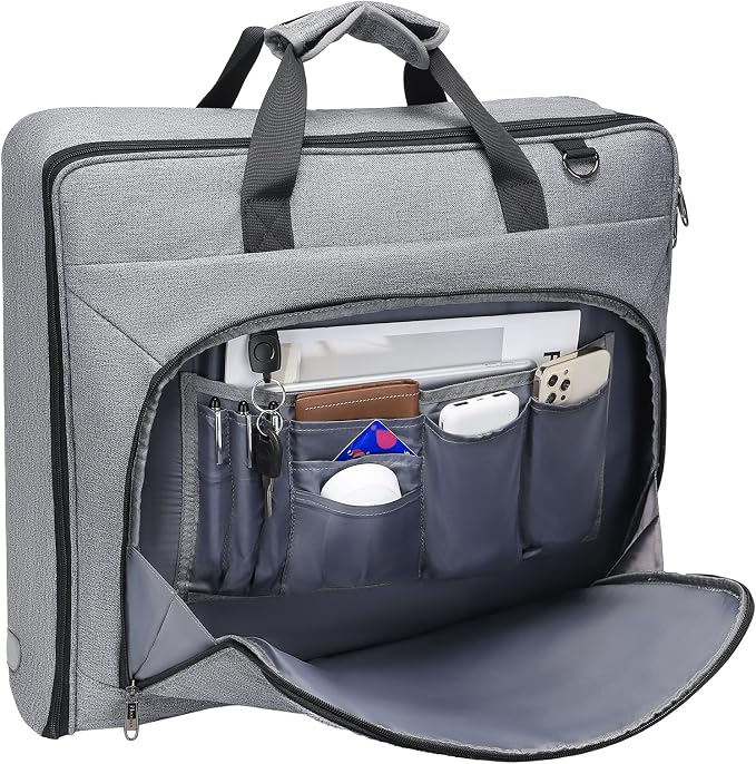 Modoker Carry On Garment Bags for Travel Hanging Clothes Suit Bag Luggage Organizer, Foldable Suit Carrier Gift for Men Women - Image 4