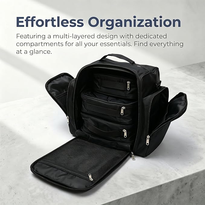 Multifunctional Travel Toiletry Bag With Jewelry Organizer,Portable Hanging Storage Bag With 4 Compartments,Large Capacity Makeup Case For Skincare & Bathroom Essentials (Dark Grey) - Image 3