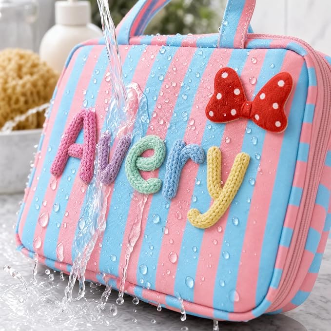 Personalized Expandable Toiletry Bag – Custom Name Travel Organizer with Hanging Hook, Foldable Dopp Kit for Business Trips & Weekend Getaways - Image 3
