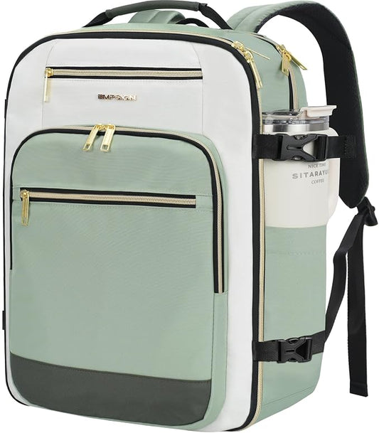 EMPSIGN 40L Travel Backpack for Women & Men | Airline Approved Carry On, TSA Personal Item Bag, Waterproof, Overnight Weekender Essentials, Fits 17" Laptop by EMPSIGN