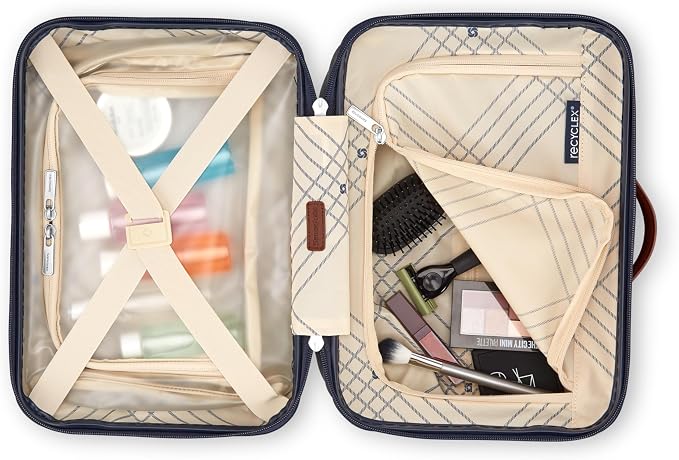 Samsonite Virtuosa Hardside Train Case, Crossbody Travel Makeup Case with Removable Strap - Image 2
