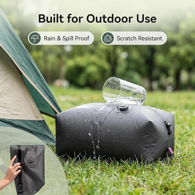 Travel Vacuum Compression Bags, 25L Vacuum Bags for Travel Luggage with Built-in Pump for Carry-on Suitcases & Backpacks, Ip68 Waterproof Zipper, Durable Vacuum Seal Bags For Clothing Packing - Image 3