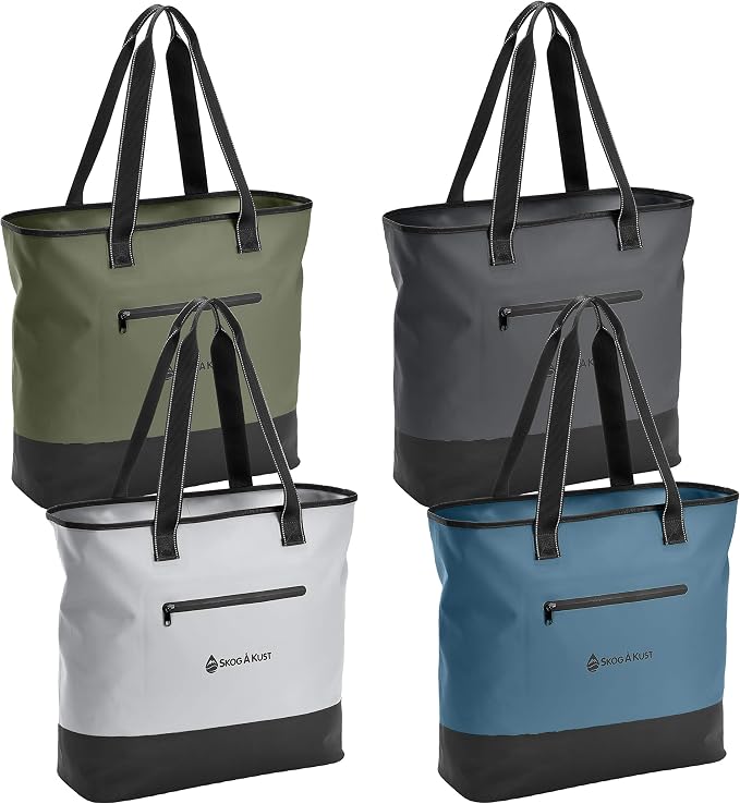 Skog Å Kust ToteSak Waterproof Tote Beach Bag with Airtight Zipper - Image 3