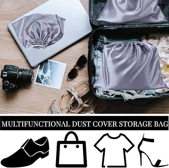 GONGKANGYUAN 30 Pack Dust Bags for Handbags Travel Storage Pouch, Silk Handbag Dust Cover Bags for Purses Pocketbooks Shoes Boots - Image 5