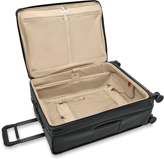 Briggs & Riley 29" Large Expandable Spinner - Checked Luggage for Travel, Suitcases with Wheels, Softside Rolling Bag for Men & Women, Self-Repairing Zipper - Baseline Collection, Black - Image 13