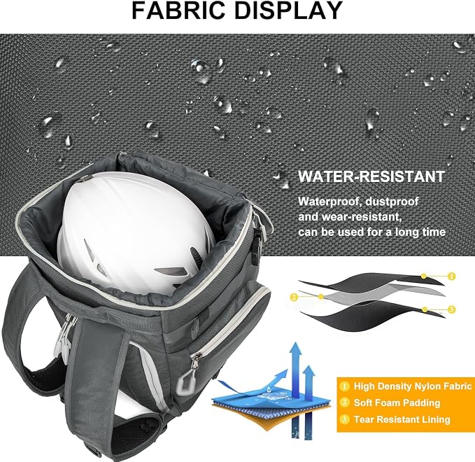 Ski Boot Bag, 65L Waterproof Ski Bag & Snowboard Boot Bag, Travel Backpack for Skis Snowboard Helmet Goggles & Accessories - Image 4