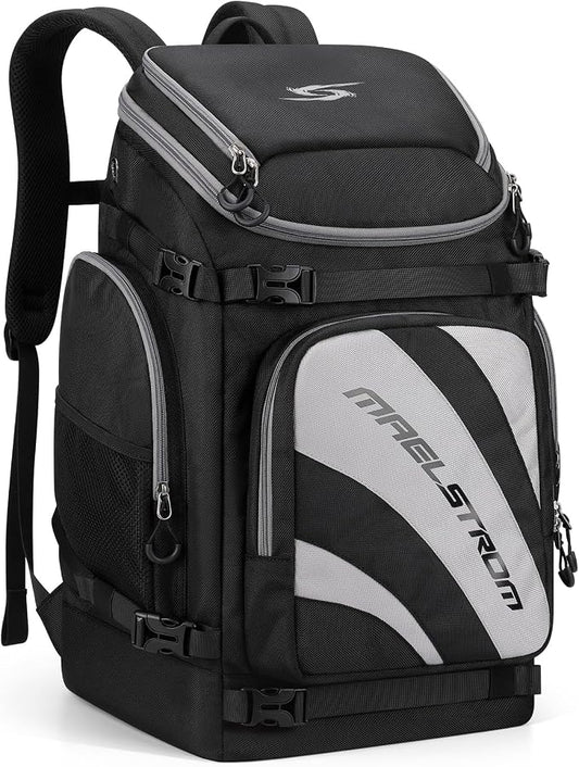 Maelstrom Ski Boot Bag,55L Large Ski Boots Travel Backpack for Men Women,Waterproof Snowboard Boot Bag for Skis Accessories by Maelstrom