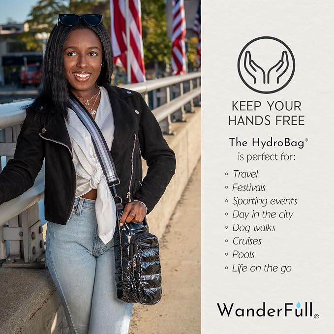 WanderFull Original HydroBag Crossbody Water Bottle Holder with Phone Pocket, Fits Water Bottles up to 32 oz - Image 7