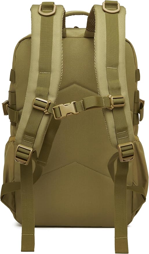 Wotony Tactical Backpack - Military waterproof backpack with multiple pockets and tactical gear for the outdoors (khaki, 30L) - Image 4