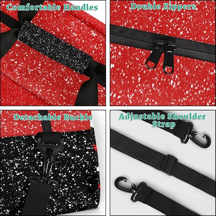 Cheerleading Dance Bag for Women Cheer Team Sport Gym Makeup Cosmetic Bag 2 Pcs Set - Image 5