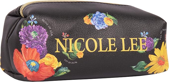 Nicole Lee Travel Handbag Crossbody Set with 3 Fashion Print Makeup Pouches, Women's Cosmetic Toiletry Organizer (Be My Valentine) - Image 7
