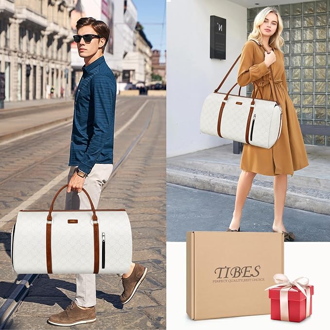 Convertible 2-in-1 Garment Bags for Travel, Carry On Garment Duffle Bag With Shoe Compartment Large Weekender Bag for Women Men Hanging Suitcase Suit Travel Duffel Overnight Bags 4pcs Set - Image 7