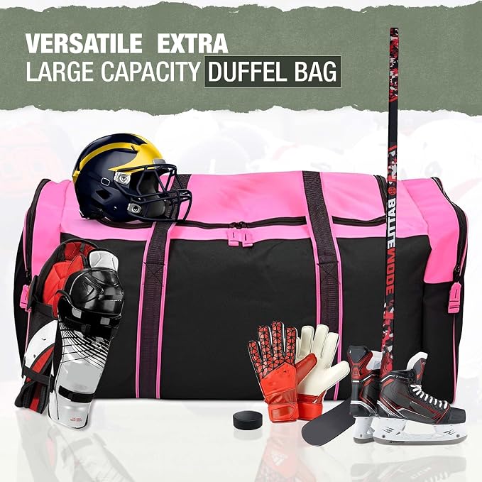 Jetstream Heavy Duty Multi Pocket Durable Sports Gym Equipment Travel Duffel Bag - Image 3