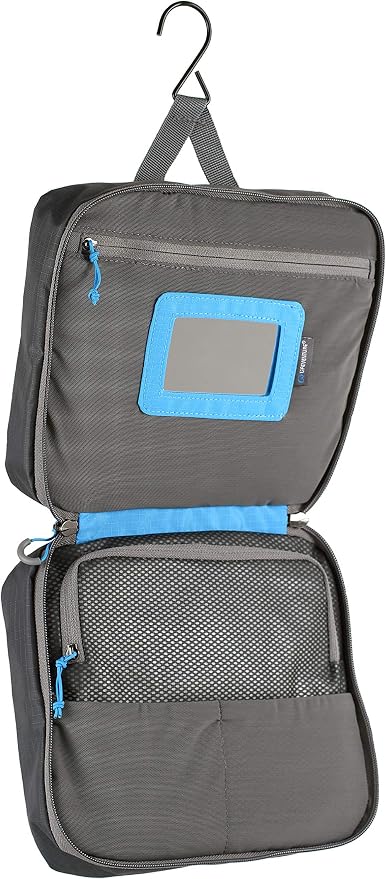 Lifeventure Wash Bag for Men & Women Water-Resistant Travel Hanging Wash Bag with Mirror and Dry/Wet Separation Pockets - Image 4