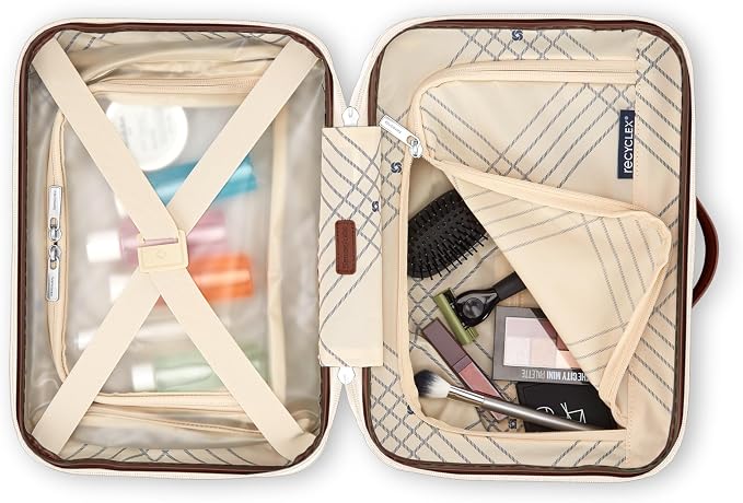 Samsonite Virtuosa Hardside Train Case, Crossbody Travel Makeup Case with Removable Strap - Image 2