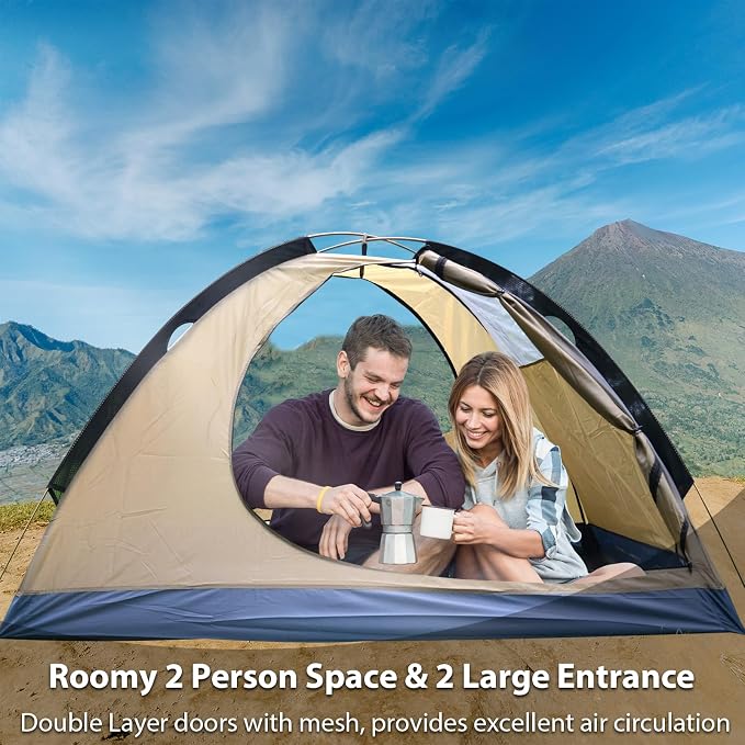 GEERTOP Ultralight 2 Person Backpacking Tent 4 Season Waterproof Camping Tent Double Layer Cold Weather Easy Set Up Tents for Family Camp, Hiking, Hunting Outdoor Mountaineering Travel - Image 4