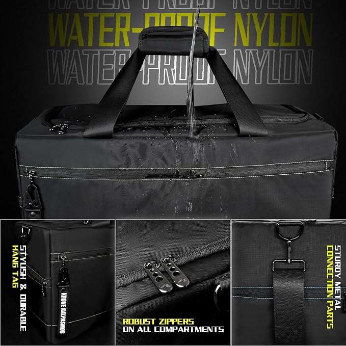 Sneaker Bag for Travel/Sneakerhead gift/Outdoor Sports Bag/Gym Bag /, A Multi-functional Travel Duffel Bag with 3 Adjustable Dividers, & Shoulder Strap,Made of Nylon, by Krone Kalpasmos-classic - Image 5