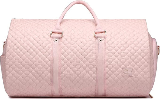 seyfocnia Convertible Carry on Garment Bag for Women, Garment Bags for Travel with Shoe Pouch 2 in 1 Hanging Suitcase Suit Bag for Women Travel Duffle Bag Garment Bag by Seyfocnia