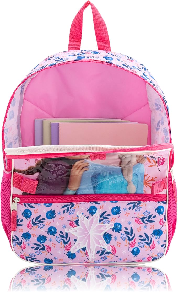 Disney Frozen Backpack Set for Girls with Headphones | 4-Piece Elsa and Anna Backpack with Insulated Lunch Bag, Dangle Charm | Kids School Bookbag | Ages 3+ - Image 7