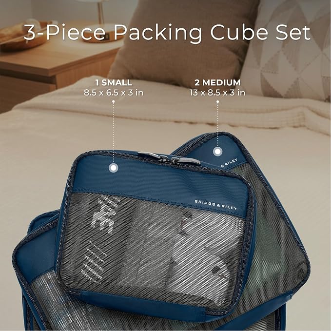 Briggs & Riley Travel Essentials Carry-On Compression Packing Cube Set - Image 3