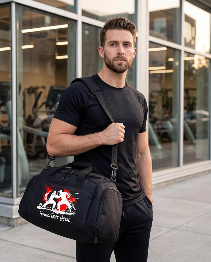 Personalized Martial Arts Duffel Bag – Custom Name Gym Bag for Karate, Taekwondo, Jiu Jitsu & MMA – Youth & Adult Training Gear Bag - Image 7