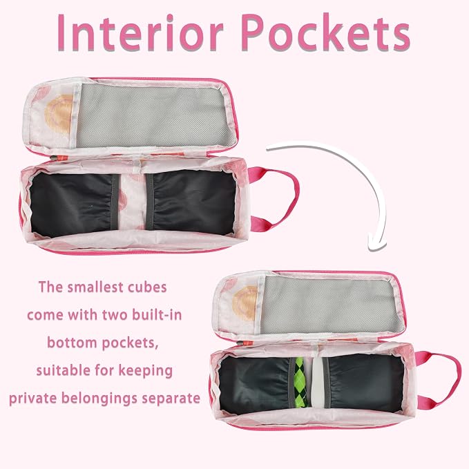 7 Pcs Compression Packing Cubes for Travel Luggage, Lightweight Suitcase Organizer Bags Set, Compression Packaging Cube for Travel Essentials, Packing Cubes for Carry on Suitcase - Image 5