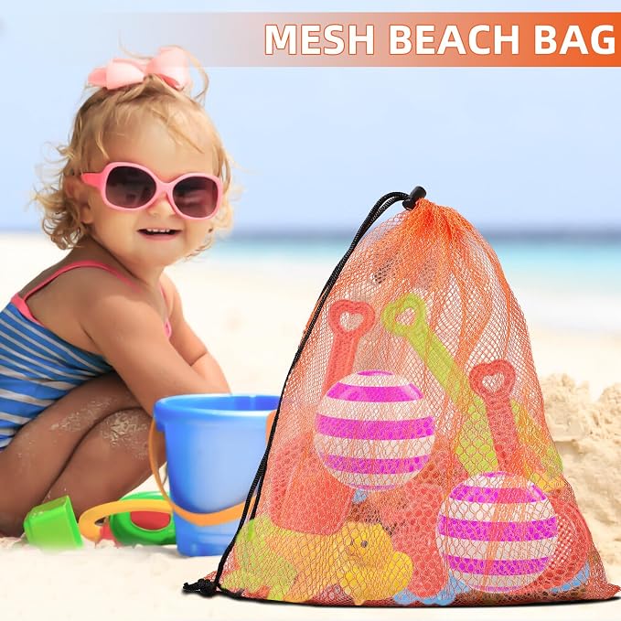Mesh Bag Drawstring Mesh Bag Multicolor Nylon Bag Small Gym Bag Travel Beach Bag Locking Closure Storage Bag For College, Gym, Yoga, Sport - Image 2