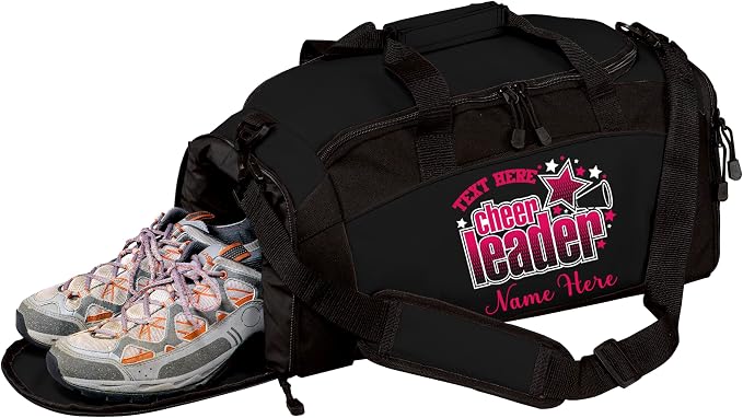 Personalized Cheerleading Duffel Bag with Custom Name – Cheer Team Gym Bag for Girls, Competition Travel Bag, Custom Team Colors & Year by all+about+me+company