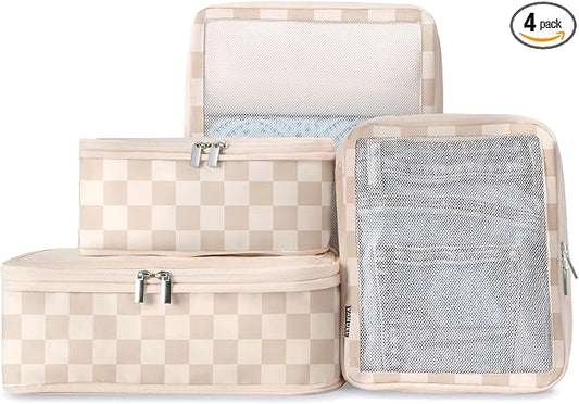 Vandel Space-Saving Compression Packing Cubes for Women, Men, Compressible Carry On Suit Case Organizer Luggage Packing Cubes for Travel Organizer Bags for Luggage and Backpacks, Suitcase Cube by VANDEL