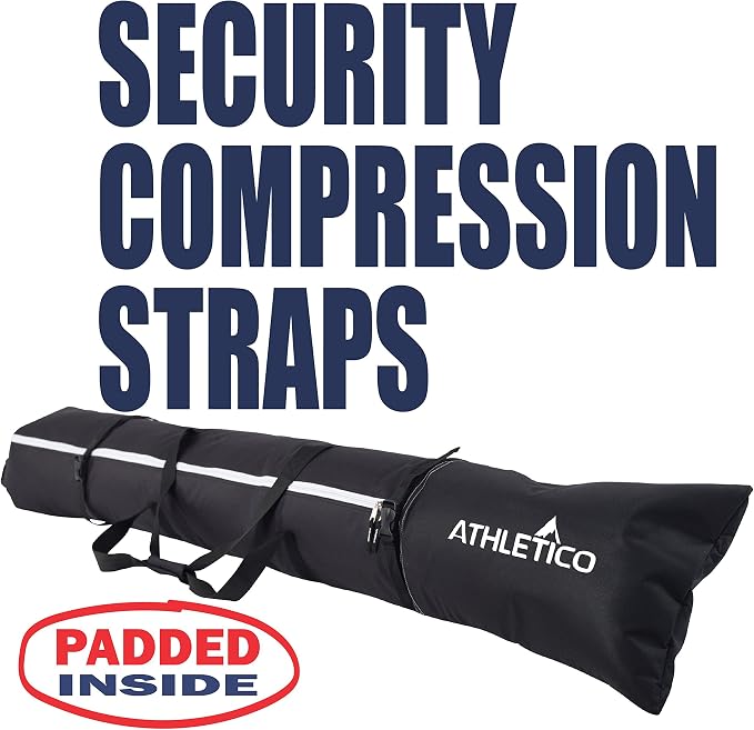 Athletico Ski & Boot Bag Combo | Store Skis Up to 200 CM & Boots Up To Size 13 | Includes 2 Padded Bags - Image 8