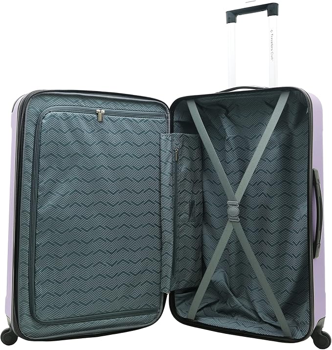 Travelers Club Midtown Hardside 4-Piece Luggage Travel Set, Lilac - Image 4