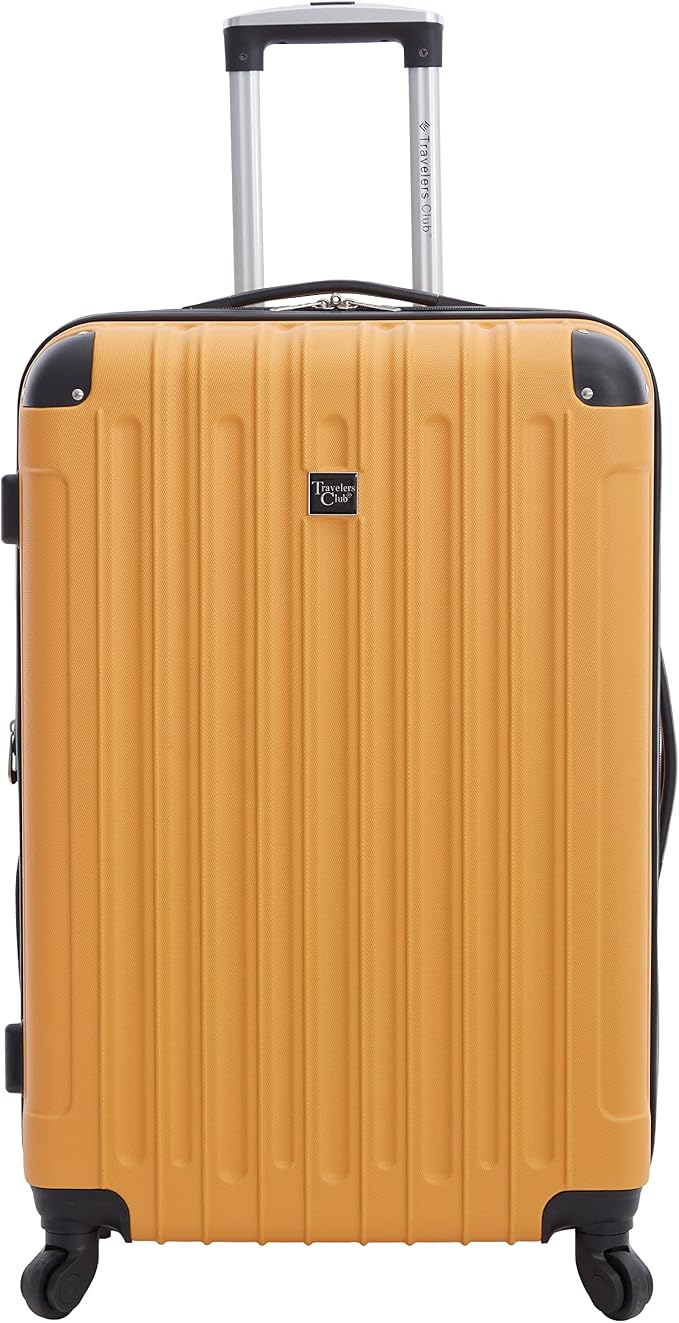 Travelers Club Midtown Hardside 4-Piece Luggage Travel Set, Butterscotch - Image 3