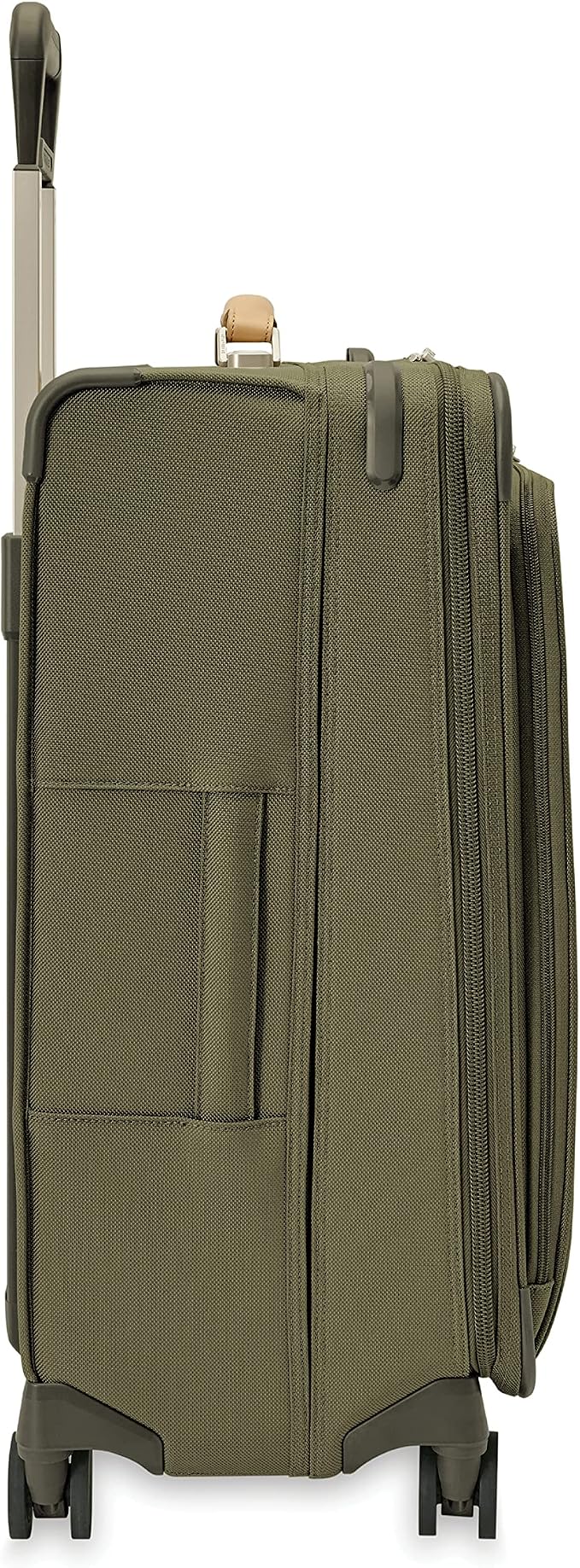Briggs & Riley 26" Medium Expandable Spinner - Checked Luggage for Travel, Suitcases with Wheels, Softside Rolling Bag for Men & Women, Self-Repairing Zipper - Baseline Collection, Olive - Image 14