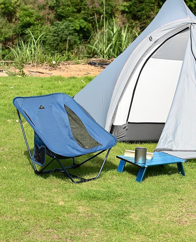 iClimb Ultralight Compact Mini Beach Picnic Folding Alu. Table with Carry Bag, Two Size (Blue - S) - Image 7