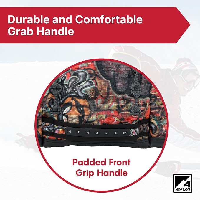 Athalon Everything Ski Boot Bag Gear Pack with Ventilated Boot Compartments, Waterproof Bottom, Hideaway Helmet Sling, 58.5 Liter Capacity - Image 4