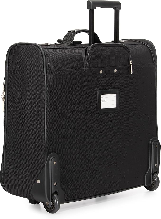 Travel Select Amsterdam Business Rolling Garment Bag, Softside Expandable Rolling 2-Wheeled Suit Carrier, Red, One Size - Image 4